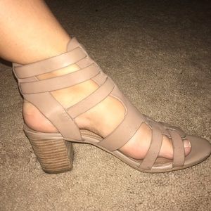 Tan BCBG heels